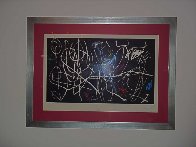 L'invitee Du Dimanche, Fond Noir I HS Limited Edition Print by Joan Miro - 1 L'invitee Du Dimanche, Fond Noir I HS Limited Edition Print by Joan Miro - 1