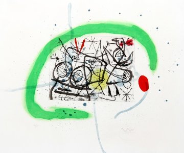 Preparatifs D\'oiseau IV (Dupin 368) 1963 Limited Edition Print - Joan Miro Preparatifs D\'oiseau IV (Dupin 368) 1963 Limited Edition Print - Joan Miro
