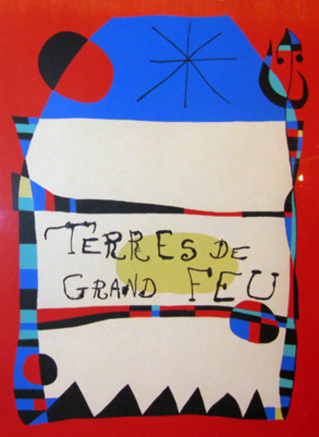 Terres De Grand Feu HS Limited Edition Print by Joan Miro