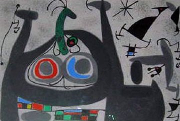 Le Lezard Aux Plumes D'or 1971 Limited Edition Print - Joan Miro Le Lezard Aux Plumes D'or 1971 Limited Edition Print - Joan Miro
