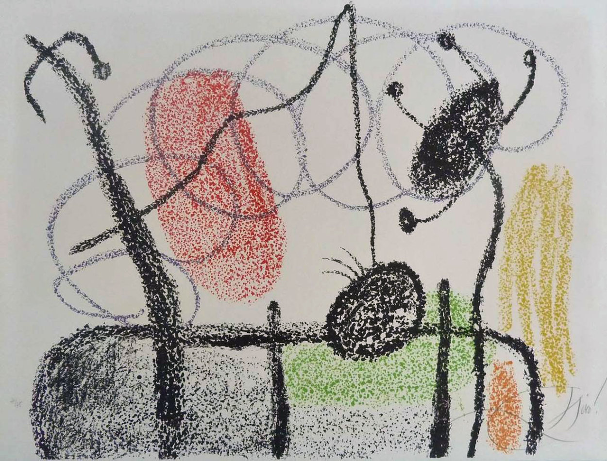 Plate Xix, From: Album 21, 1978 HS Limited Edition Print by Joan Miro Plate Xix, From: Album 21, 1978 HS Limited Edition Print by Joan Miro