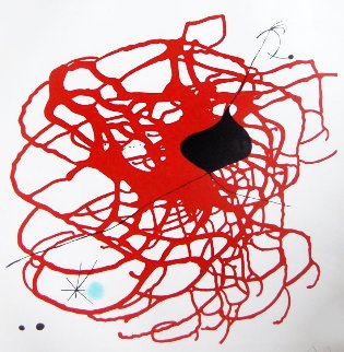 Beats (M. 568) 1968 Heart HS Limited Edition Print - Joan Miro Beats (M. 568) 1968 Heart HS Limited Edition Print - Joan Miro