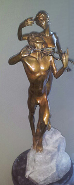 Violinist Bronze Sculpture 1999 26 in Sculpture by Misha Frid