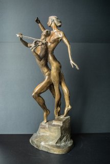 Violinist Bronze Sculpture 1999 26 in Sculpture - Misha Frid Violinist Bronze Sculpture 1999 26 in Sculpture - Misha Frid