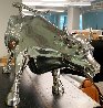 Charging Bull (Wall Street) Polished Stainless Sculpture 2000 42 in - Huge Sculpture by Arturo Di Modica - 3