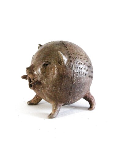 Luigis Pig Terracotta Sculpture 2025 4 in Sculpture - Magdalena Modrić