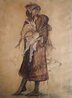 Shepherdess 2025 24x18 - Mixed Media - Signed Twice Original Painting by Magdalena Modrić - 0 Shepherdess 2025 24x18 - Mixed Media - Signed Twice Original Painting by Magdalena Modrić - 0