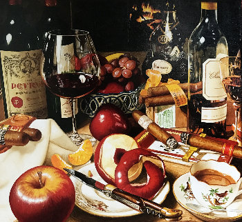 Petrus and Co 2005 39x39 Original Painting - Anton Molnar Petrus and Co 2005 39x39 Original Painting - Anton Molnar