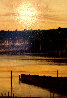 Harbor Lights 2000 58x38 Huge Original Painting by Thomas Monaghan - 0
