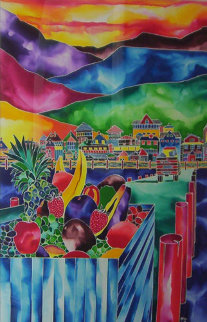 Marina Delivery 40x30 Original Painting - Ron Mondz Marina Delivery 40x30 Original Painting - Ron Mondz