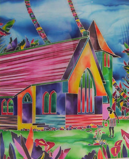Ancient Beliefs 1993 40x30 Original Painting - Ron Mondz Ancient Beliefs 1993 40x30 Original Painting - Ron Mondz