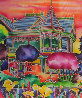 Gingerbread House 1993 40x30 Huge Original Painting by Ron Mondz - 0