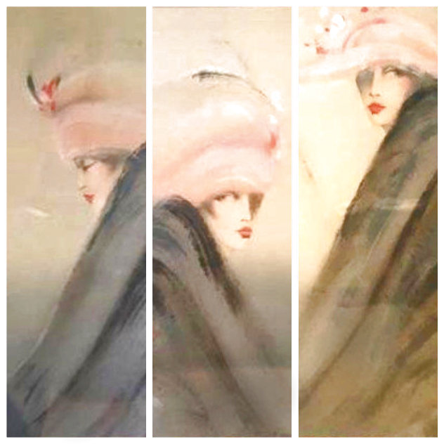 Woman Triptych - Huge Limited Edition Print by Victoria Montesinos