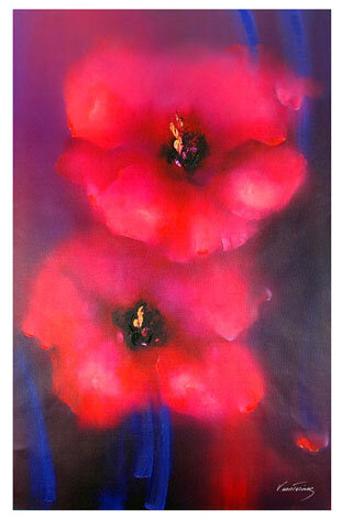 Flamenco Embellished Giclee on Canvas -  48x30 Huge Limited Edition Print - Victoria Montesinos