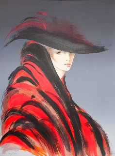 Woman in Red Cape 37x46 Huge Limited Edition Print - Victoria Montesinos Woman in Red Cape 37x46 Huge Limited Edition Print - Victoria Montesinos