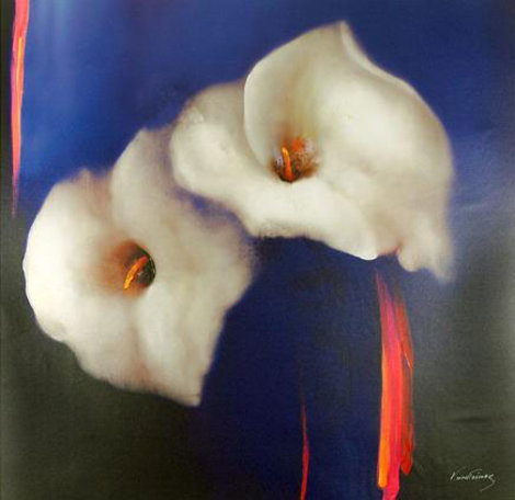 Royal Lilies 2008 Embellished Huge 40x60 Limited Edition Print - Victoria Montesinos