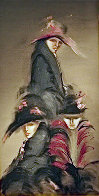 Damas Retiradas 1984 78x43 Huge Original Painting by Victoria Montesinos - 0 Damas Retiradas 1984 78x43 Huge Original Painting by Victoria Montesinos - 0
