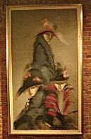 Damas Retiradas 1984 78x43 Huge Original Painting by Victoria Montesinos - 1 Damas Retiradas 1984 78x43 Huge Original Painting by Victoria Montesinos - 1