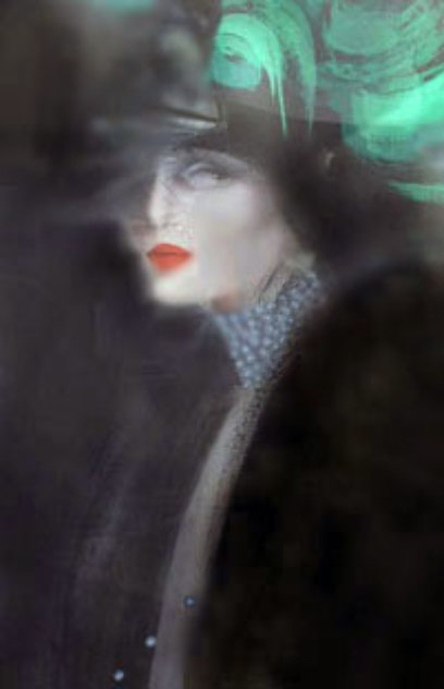 Woman with Green Hat 1984 Limited Edition Print by Victoria Montesinos