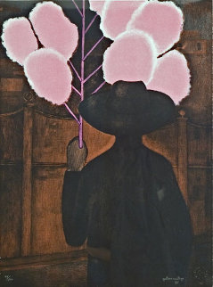 Hombre Con Algodon de Azucar 1985 Limited Edition Print - Gustavo Montoya Hombre Con Algodon de Azucar 1985 Limited Edition Print - Gustavo Montoya