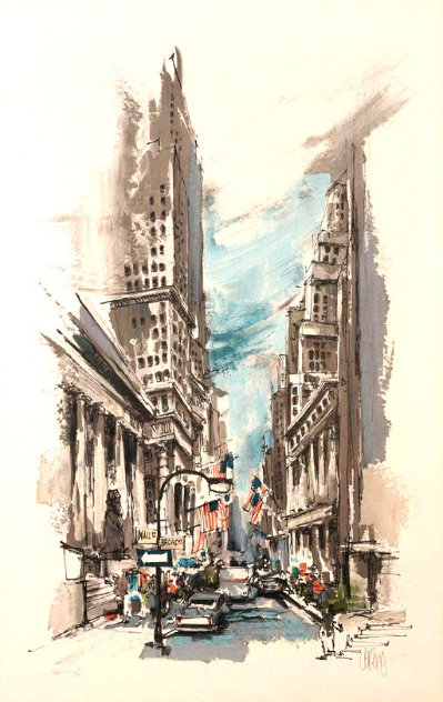 Wall Street AP Limited Edition Print by Wayland Moore