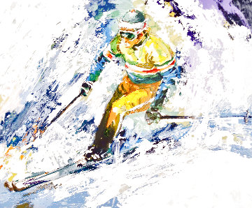 Skiing 1980 (Early) Limited Edition Print - Wayland Moore Skiing 1980 (Early) Limited Edition Print - Wayland Moore