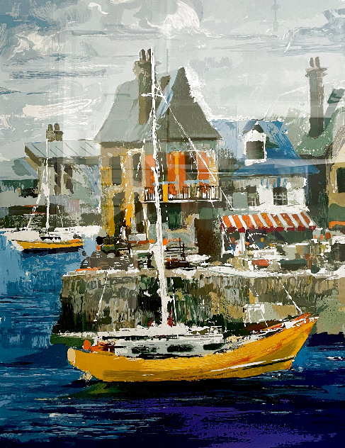 French Seaport - Huge - France Limited Edition Print by Wayland Moore