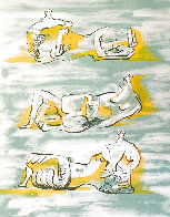 Figures Allongees 1971 Limited Edition Print by Henry Moore - 0