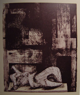 Architectural Background II 1977 Limited Edition Print - Henry Moore Architectural Background II 1977 Limited Edition Print - Henry Moore