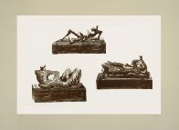 Three Reclining Figures 1976 Limited Edition Print by Henry Moore - 1 Three Reclining Figures 1976 Limited Edition Print by Henry Moore - 1