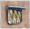 Sardines in a Can on Wood 2015 12x12 Original Painting by Victor Mordasov - 1 Sardines in a Can on Wood 2015 12x12 Original Painting by Victor Mordasov - 1