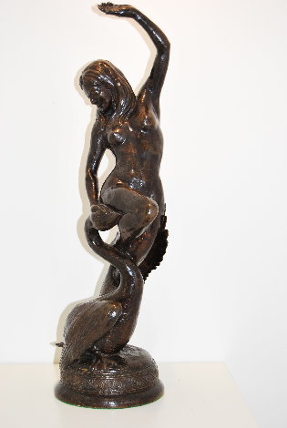 Leda And the Swan Bronze 1971  22 in Sculpture - Frank James Morgan