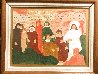 John Testifies of Jesus Religious Outsider Naive Primitive Folk Art Painting By the Legend Original Painting by Sister Gertrude Morgan - 1