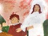 John Testifies of Jesus Religious Outsider Naive Primitive Folk Art Painting By the Legend Original Painting by Sister Gertrude Morgan - 3