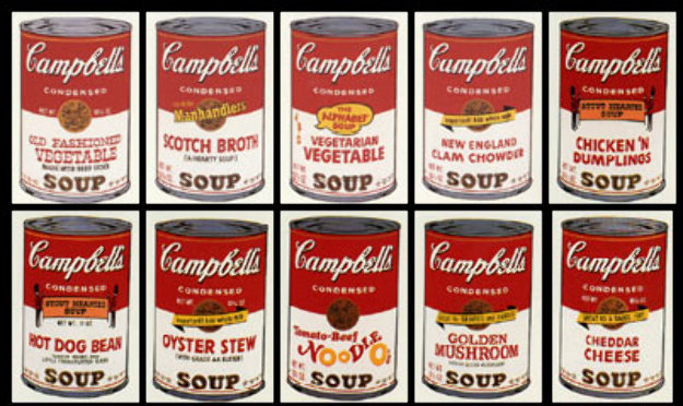 Sunday B. Morning, Campbel's Soup II suite of 10 by Sunday B