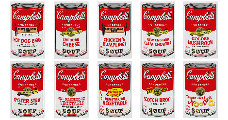 Campbell's Soup II Set of 10 2015 Limited Edition Print - Sunday B. Morning