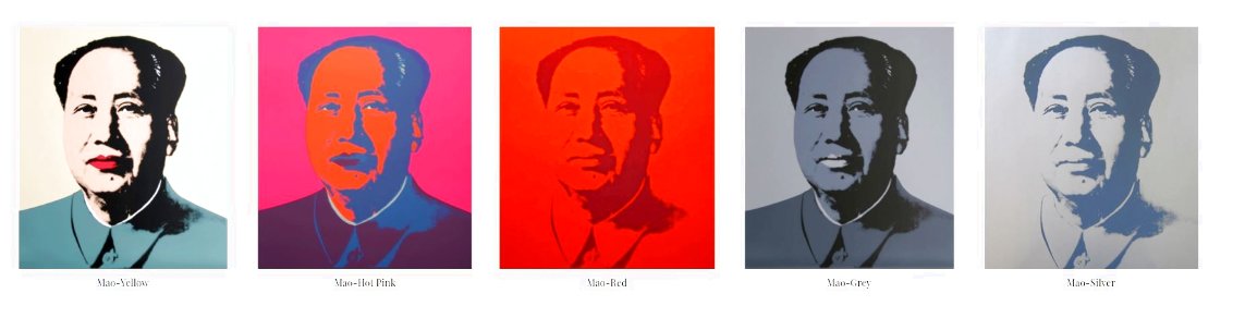 Mao Suite of 5 Silkscreens Limited Edition Print by Sunday B. Morning