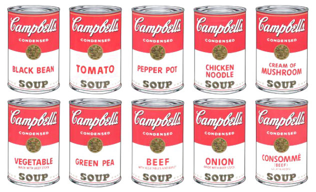 Campbells Soup Cans 1, Suite of 10 Screenprints Limited Edition Print by Sunday B. Morning