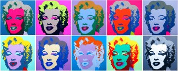 Marilyn Monroe Suite of 10 Silkscreens Limited Edition Print - Sunday B. Morning Marilyn Monroe Suite of 10 Silkscreens Limited Edition Print - Sunday B. Morning