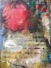 Untitled Diptych 1996 16x20 - Mixed Media on Wood Panel Original Painting by Jim Morphesis - 1