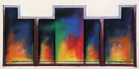 Colmar Variation #24 Pastel 1982 42x28 Works on Paper (not prints) - Jim Morphesis