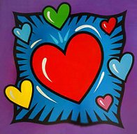 I Love You Hearts 2006 Limited Edition Print by Burton Morris - 0