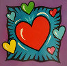 I Love You Hearts 2006 Limited Edition Print by Burton Morris - 1