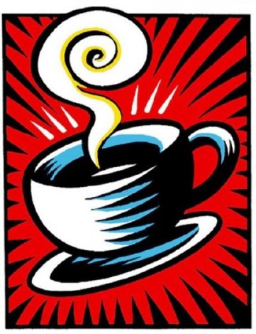 Coffee Cup State II 2000 Limited Edition Print - Burton Morris