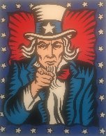 I Want You 1998 60x48 Huge Original Painting by Burton Morris - 1 I Want You 1998 60x48 Huge Original Painting by Burton Morris - 1