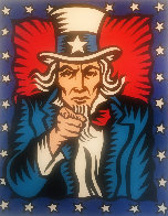 I Want You 1998 60x48 Huge Original Painting by Burton Morris - 0 I Want You 1998 60x48 Huge Original Painting by Burton Morris - 0