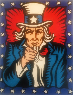 I Want You 1998 60x48 Super Huge Original Painting - Burton Morris I Want You 1998 60x48 Super Huge Original Painting - Burton Morris