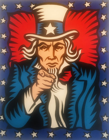 I Want You 1998 60x48 Original Painting by Burton Morris I Want You 1998 60x48 Original Painting by Burton Morris