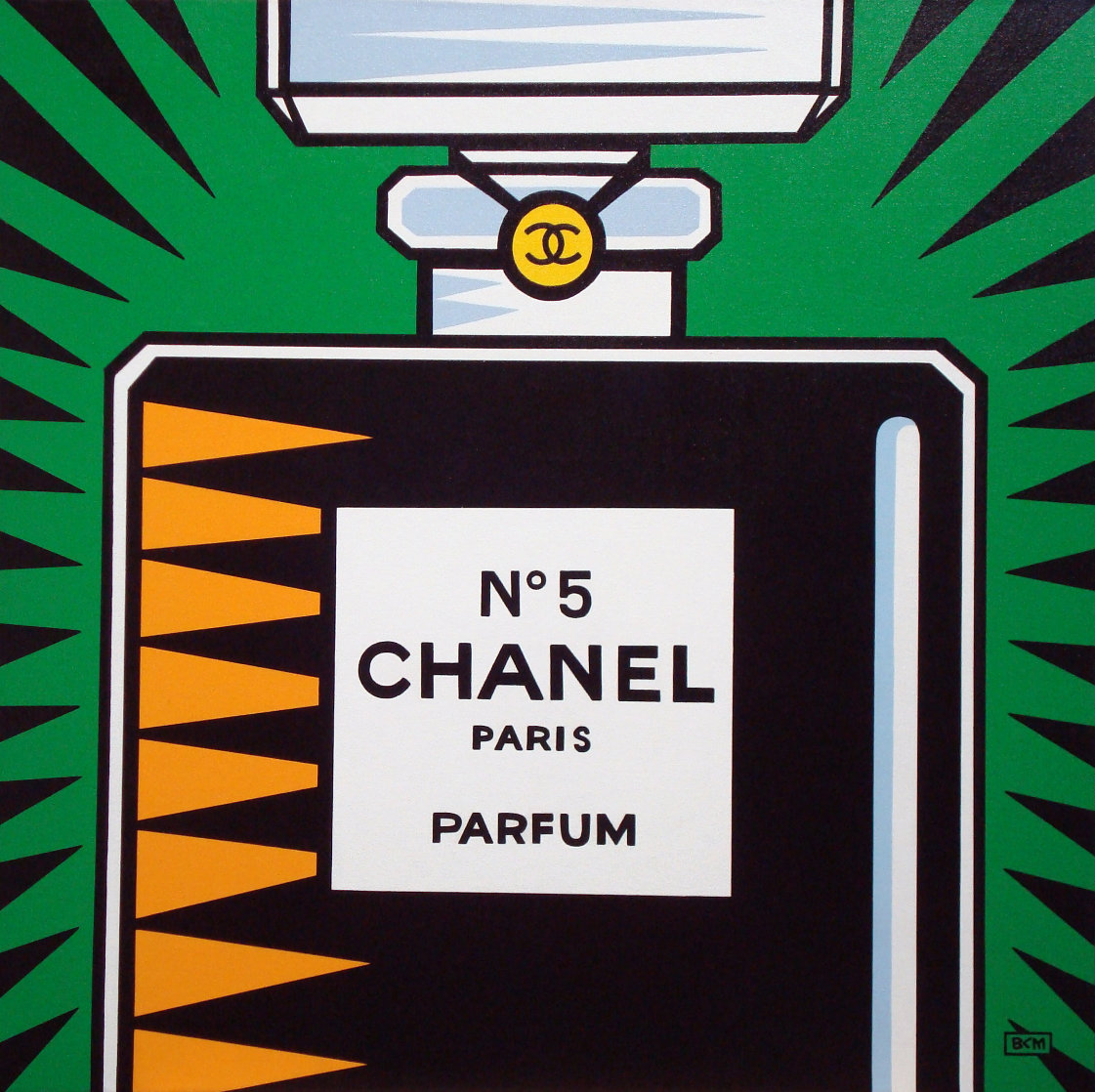 Chanel No. 5 2010 30x30 Original Painting by Burton Morris