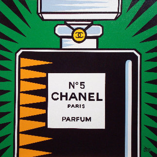 Chanel No. 5 2010 30x30 Original Painting - Burton Morris
